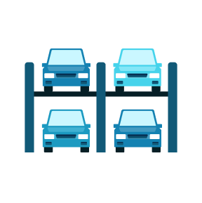 立体式駐車場の画像
