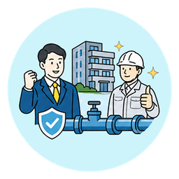 工事完了まで伴走・保証あり