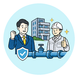 工事完了まで伴走・保証あり